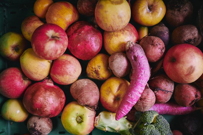 Gerettetes Obst und Gemüse