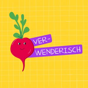 Logo des Bildungsprojekts „VERWENDERISCH" von RESTLOS GLÜCKLICH e. V.