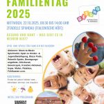 Poster zum "Spandauer Familientag 2025" am 22. Oktober 2025 in der Zitadelle Spandau.