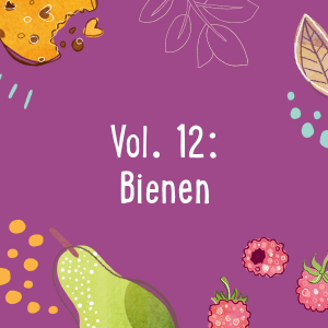 Grafik mit der Aufschrift „Vol. 12: Bienen"